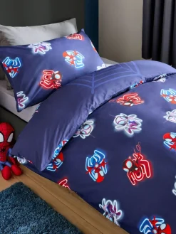 Discount Next Blue Spidey and Friends Duvet Cover and Pillowcase Set