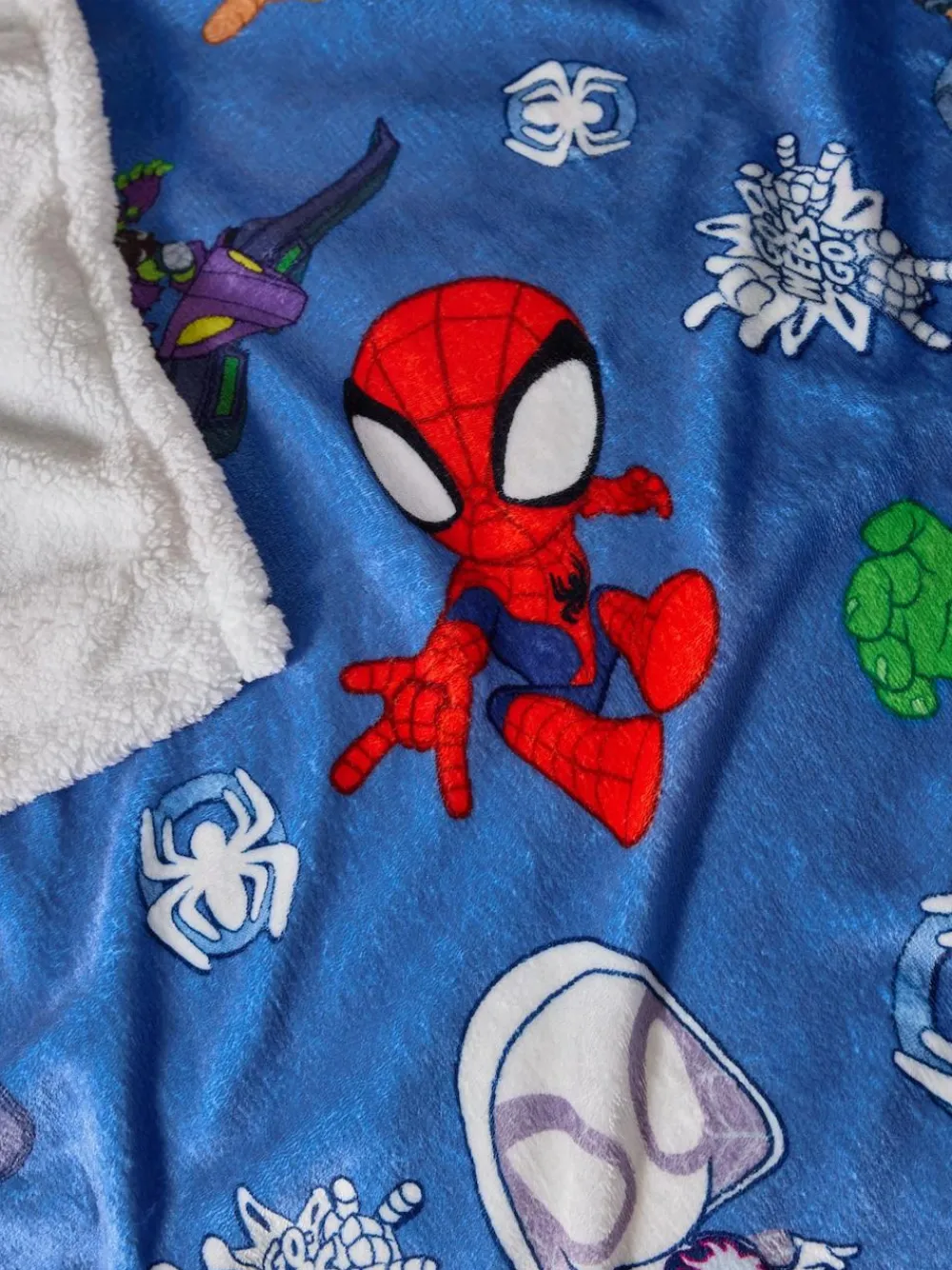 Hot Next Blue Spidey Super Soft Fleece Throw Blanket