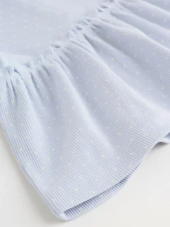New Next Baby Long Sleeve Frill Top And Leggings Set (0mths-2yrs) Blue Spot