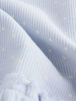 New Next Baby Long Sleeve Frill Top And Leggings Set (0mths-2yrs) Blue Spot