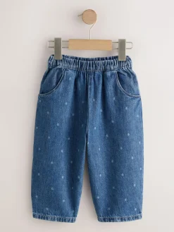 Next Pullon Barrel Jeans (3mths-7yrs)^ Baby Girls|Jeans & Joggers