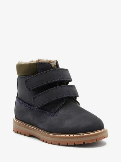 Sale Next Standard Fit (F) Leather Thermal Thinsulate™ Lined Touch Fastening Work Boots Blue