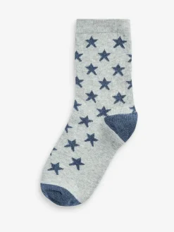 Next Blue Stars Cotton Rich Socks 7 Pack