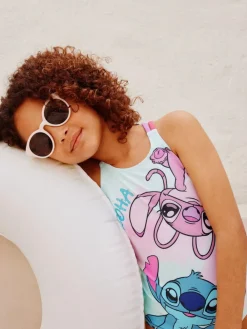 Clearance Next Blue Stitch License Double Strap Swimsuit (3-16yrs)