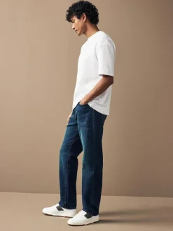 New Next Blue Straight Fit Motionflex Jeans