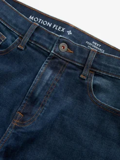 New Next Blue Straight Fit Motionflex Jeans