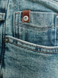 Hot Next Straight Fit Signature Brushed Cosy Denim Jeans With Wool Blue