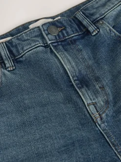 Hot Next Straight Fit Signature Brushed Cosy Denim Jeans With Wool Blue