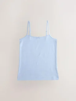 Next Strappy Printed Cami Vests 3 Pack (1.5-16yrs) Blue