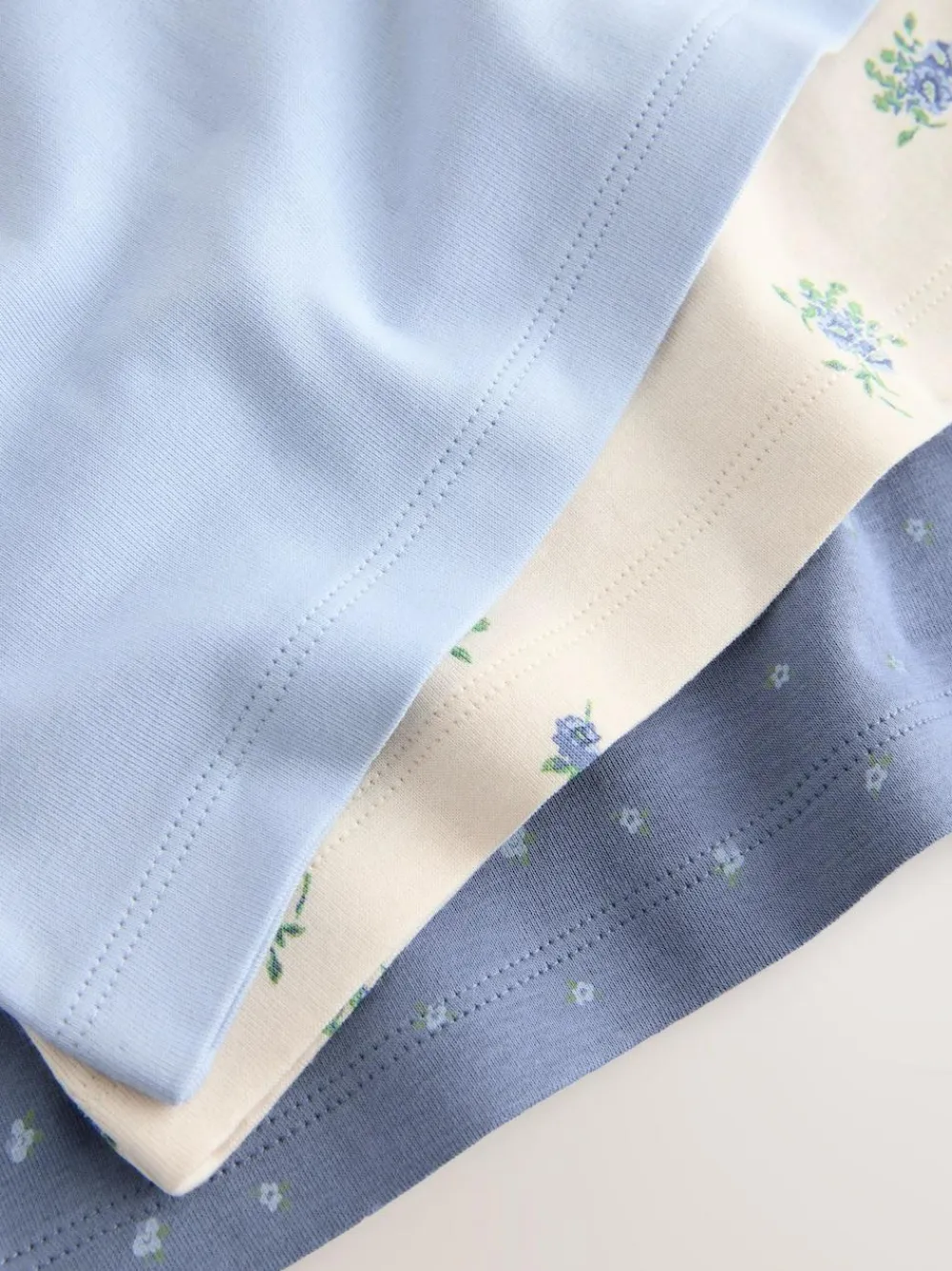 Next Strappy Printed Cami Vests 3 Pack (1.5-16yrs) Blue