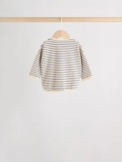 Clearance Next Baby Long Sleeve T-Shirts 4 Pack (0mths-2yrs) Blue Stripe