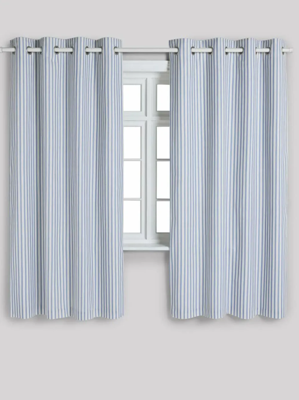 Sale Next Eyelet Blackout Curtains Blue Stripe