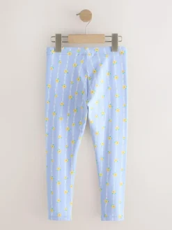 Sale Next Blue Stripe Flower Leggings (3-16yrs)