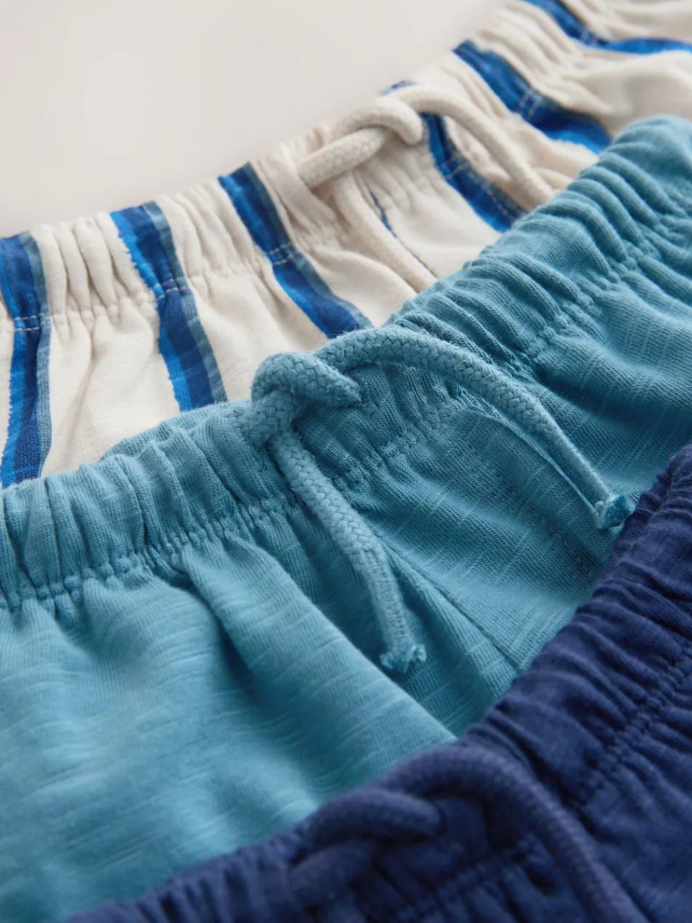 Next Stripe Joggers 3 Pack (3mths-7yrs) Blue