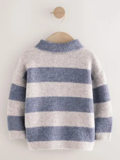 Next Stripe Knitted Rugby Polo Shirt (3mths-7yrs)^BOY Tops|Tops