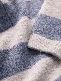 Next Stripe Knitted Rugby Polo Shirt (3mths-7yrs)^BOY Tops|Tops