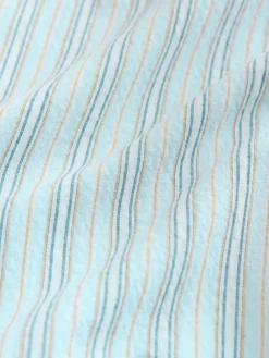 Next Blue Stripe Seersucker Long Sleeve Shirt^ Shirts