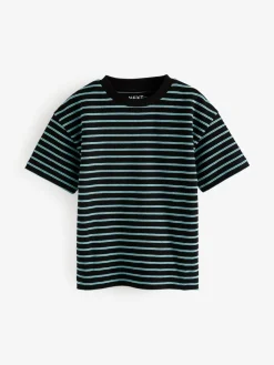 Next Blue Stripe Short Sleeve T-Shirts 5 Pack (3mths-7yrs)^BOY T-Shirts