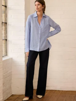 Next Soft Relaxed Long Sleeve V Neck Shirt^Women Blouses & Shirts