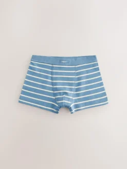Hot Next Blue Stripe Soft Waistband Trunks 7 Pack (2-16yrs)