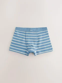 Hot Next Blue Stripe Soft Waistband Trunks 7 Pack (2-16yrs)