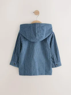 Next Blue Stripe Zip Through Hoodie (3mths-7yrs)^BOY Suits & Vest