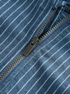 Next Blue Stripe Zip Through Hoodie (3mths-7yrs)^BOY Suits & Vest