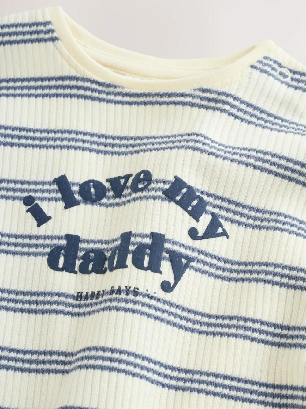 Sale Next Jersey Baby Romper Blue Striped I love my Daddy