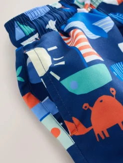 Best Next Blue Sunsafe Rash Vest and Swim Shorts Set (3mths-7yrs)