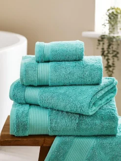 Next Blue Teal Bright Egyptian Cotton Towel^ Towels & Bathmats