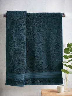 Next Blue Teal Dark Egyptian Cotton Towel^ Towels & Bathmats