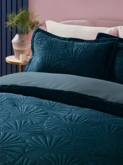 Next Velvet Ginkgo Duvet Cover and Pillowcase Set^ Bedsets & Duvet Covers