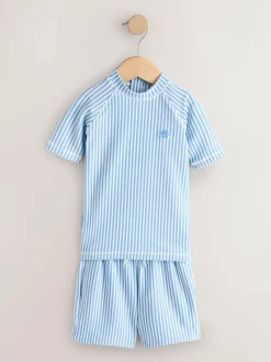 Next Textured Rash Vest and Swim Shorts Set (3mths-7yrs)^BOY Swimwear|Swimwear