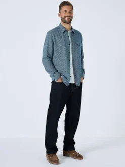 Sale Next Textured Shacket Overshirt Blue