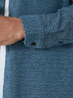 Sale Next Textured Shacket Overshirt Blue