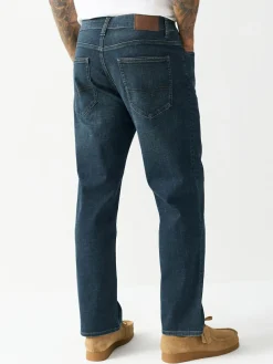 Next Blue Tint Straight Fit Motionflex Jeans^ Jeans|Jeans