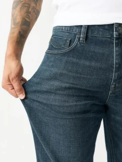 Next Blue Tint Straight Fit Motionflex Jeans^ Jeans|Jeans