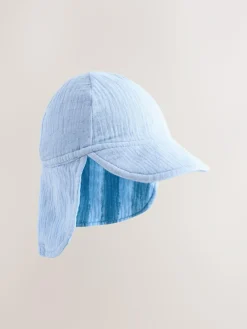 Next Legionnaire Baby Summer Hat (0mths-2yrs) Blue Tonal Stripe