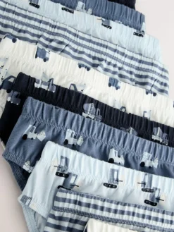 Hot Next Briefs 10 Pack (1.5-10yrs) Blue Transport