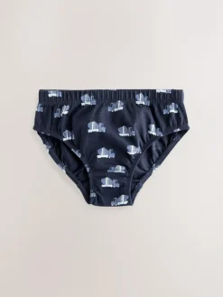 Hot Next Briefs 10 Pack (1.5-10yrs) Blue Transport