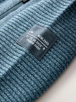 Hot Next Blue Twist Utility Knitted Hoodie (3-16yrs)