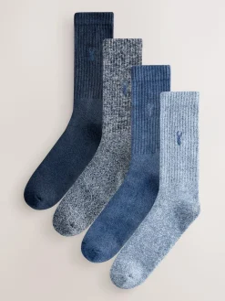 Discount Next Heavyweight Socks 4 Pack Blue Twisted