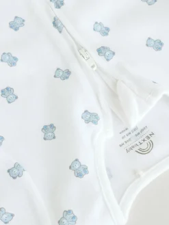 Next Blue Two Way Zip Baby Rompers 3 Pack (0mths-3yrs)^ Rompers & Overalls