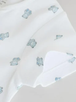 Next Blue Two Way Zip Baby Rompers 3 Pack (0mths-3yrs)^ Rompers & Overalls