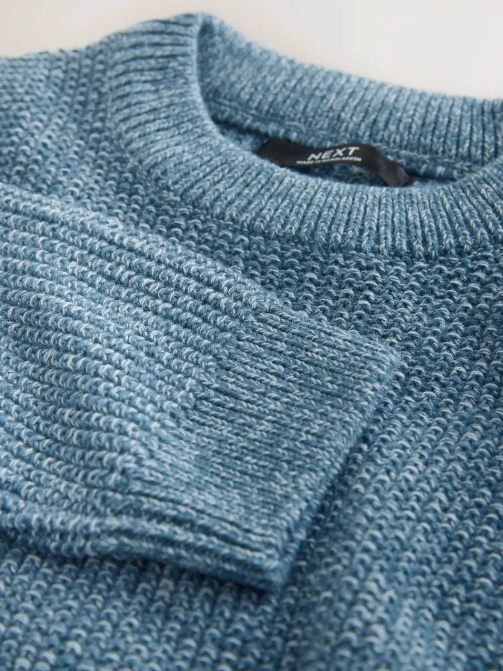 Best Next Blue Utility Knitted Crew Neck Jumper (3-16yrs)