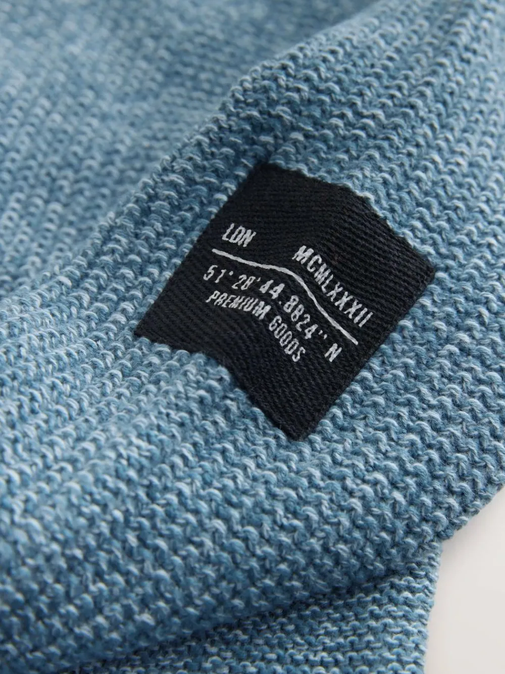 Best Next Blue Utility Knitted Crew Neck Jumper (3-16yrs)