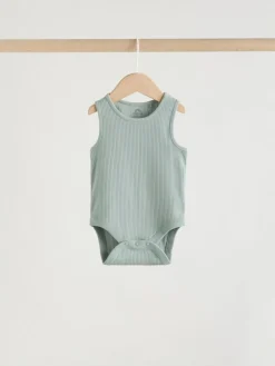 Next Blue Vest Baby Bodysuits 5 Pack^BOY Bodysuits & Vests|Vests