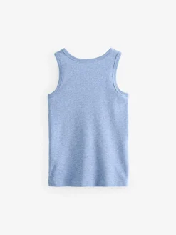 Next Blue Vests 5 Pack (1.5-16yrs)^BOY Multipacks|Tops