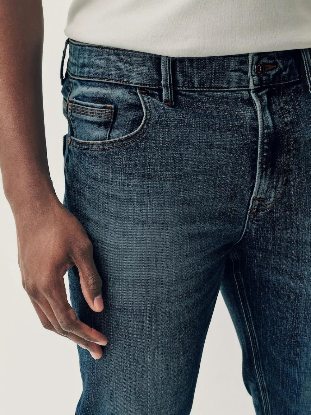 Next Blue Vintage Slim Fit Authentic Stretch Denim Jeans