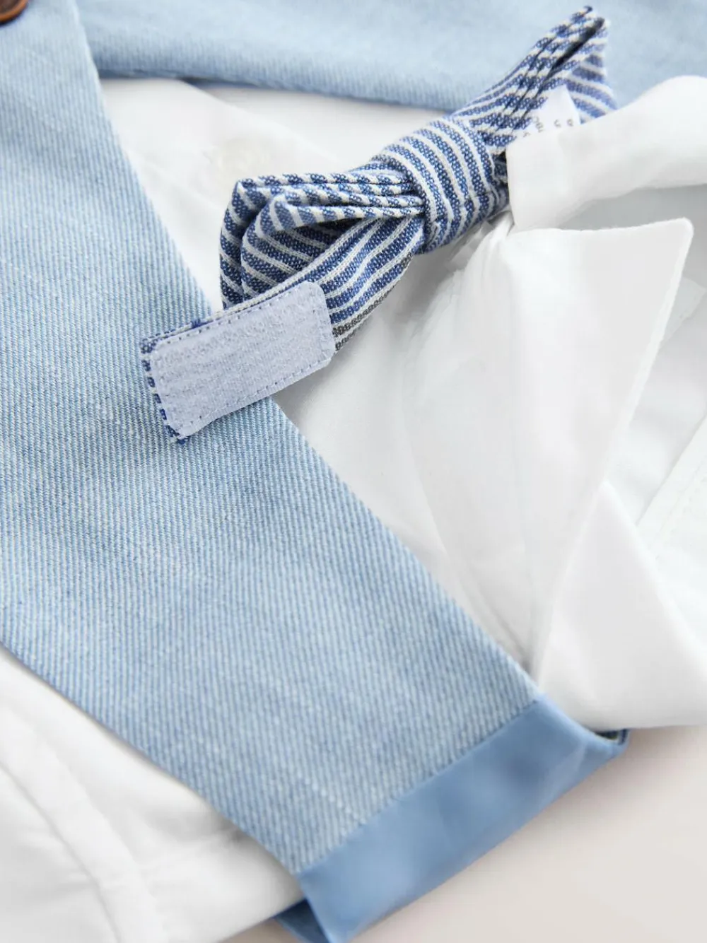 Sale Next Blue Waistcoat, Shirt, Shorts & Tie Set (3mths-9yrs)